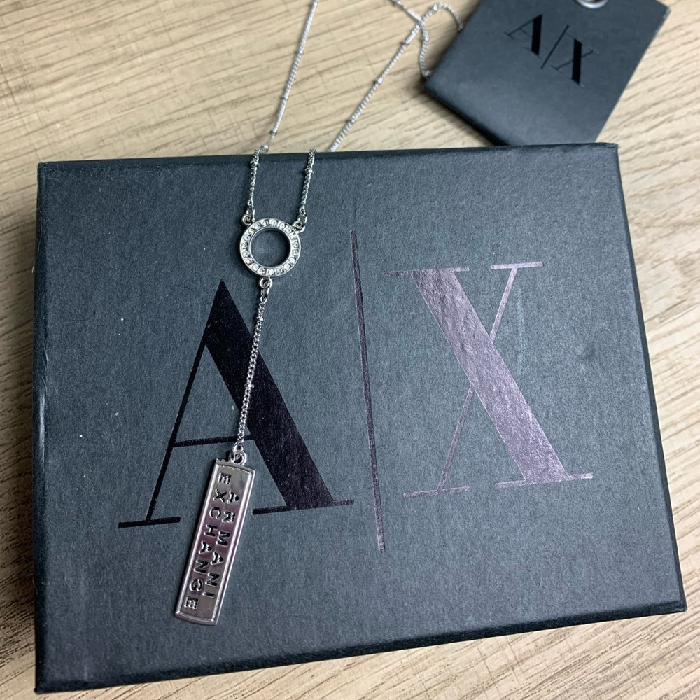 A/X Armani Exchange Tag Necklace NIB!!